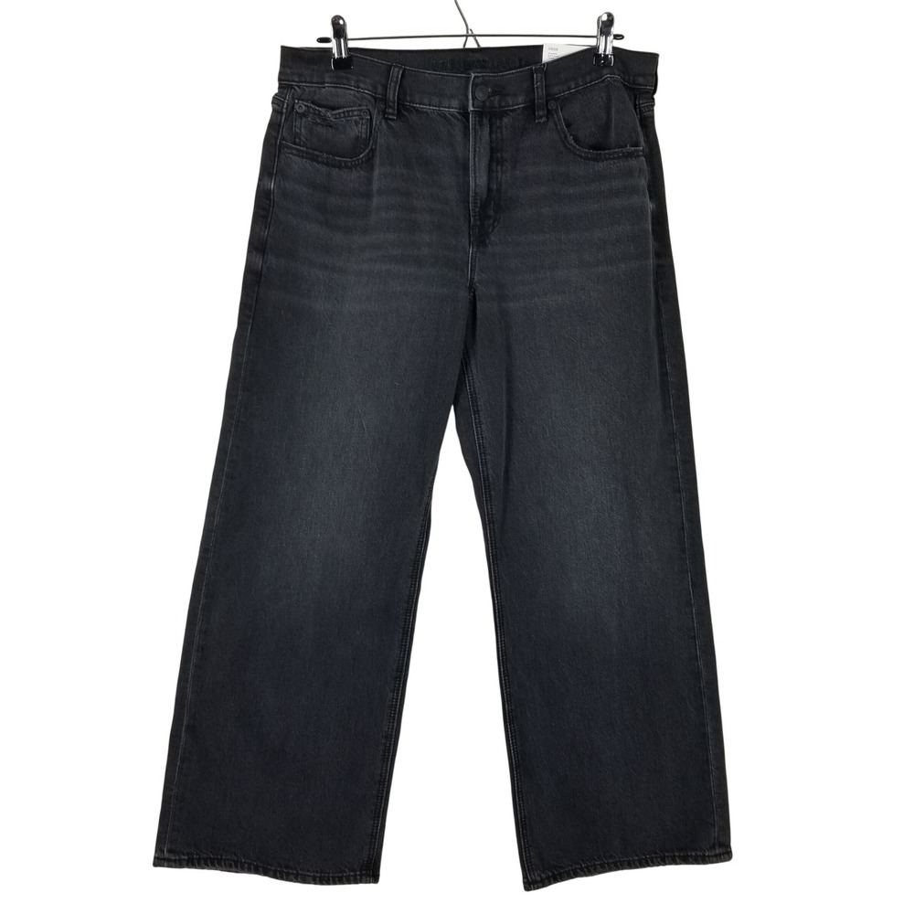 American Eagle Stovepipe Jeans Womens 8 X-Short Black Blaze Strigid High-Rise